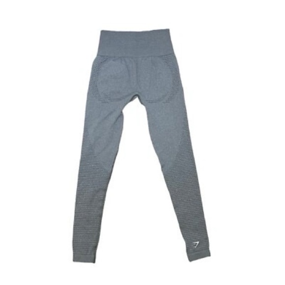 Gymshark Vital Seamless Breathable Lightweight Charcoal Leggings Size Small - Picture 1 of 4